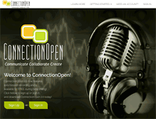 Tablet Screenshot of connectionopen.com